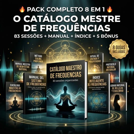 Catálogo Mestre de Frequências – Sistema Completo de Bem-Estar com Áudio