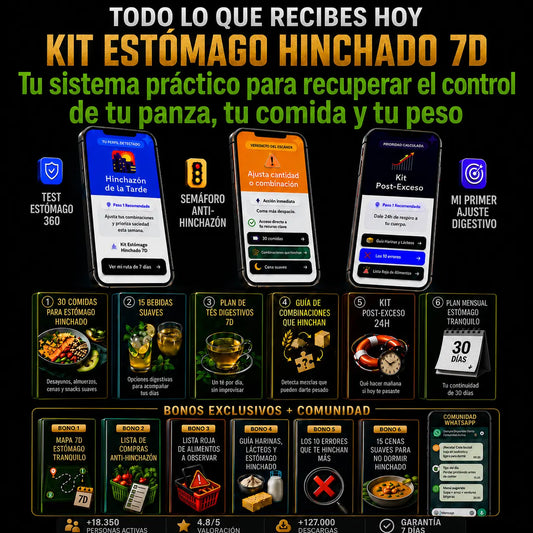 Kit Estomago Hinchado 7D