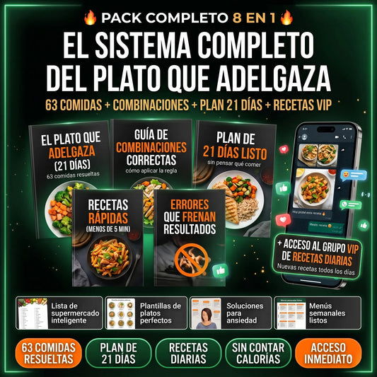 El Plato que Adelgaza Sin Dejar de Comer (21 Días)